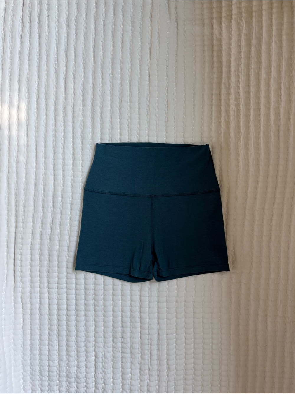 Beyond Yoga Deep Teal High-Rise Bike Shorts 3”